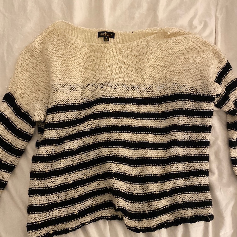 Striped Cropped Sweater